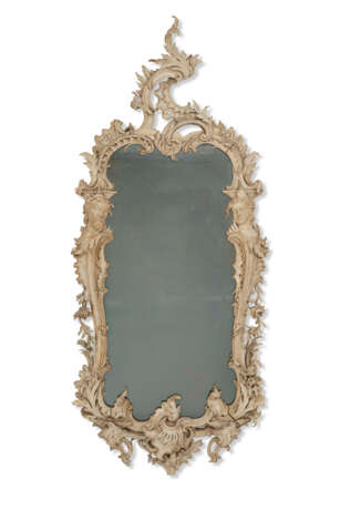 AN ENGLISH GREY-PAINTED MIRROR - Foto 1