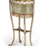 A GEORGE III WHITE-PAINTED, PARCEL-GILT, AND COMPOSITION WORK TABLE - photo 4