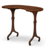 A GEORGE III BURR YEW, EAST INDIAN SATINWOOD, KINGWOOD, AND MARQUETRY KIDNEY-FORM WRITING TABLE - photo 2