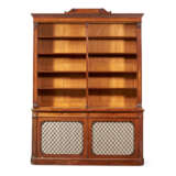 A PAIR OF GEORGE IV MAHOGANY BOOKCASES - Foto 6