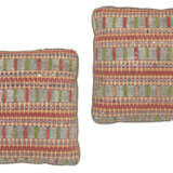 TWO INDONESIAN SARONG COVERED THROW CUSHIONS - photo 2