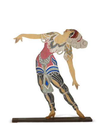 A SET OF ELEVEN PAINTED WOOD FIGURINES REPRESENTING DANCERS OF THE DIAGHILEV BALLET RUSSES - Foto 9