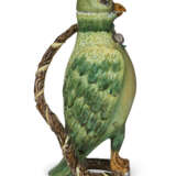 A PROSKAU FAYENCE PARROT-FORM EWER AND COVER - photo 3