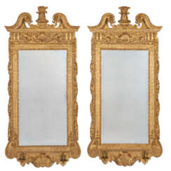 A PAIR OF GEORGE II GILTWOOD AND GILT-GESSO PIER MIRRORS