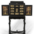 A FLEMISH EBONY, RAISED WORK AND NEEDLEWORK TABLE CABINET - Prix ​​des enchères