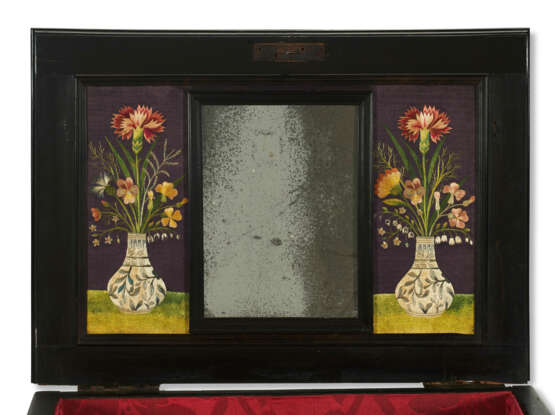 A FLEMISH EBONY, RAISED WORK AND NEEDLEWORK TABLE CABINET - фото 5