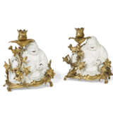 A PAIR OF FRENCH ORMOLU-MOUNTED CHINESE BLANC-DE-CHINE PORCELAIN CANDLESTICKS - photo 2