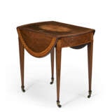 A GEORGE III HAREWOOD AND MARQUETRY PEMBROKE TABLE - photo 4