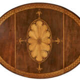 A GEORGE III HAREWOOD AND MARQUETRY PEMBROKE TABLE - photo 5