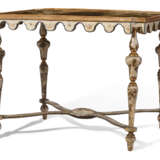AN ITALIAN CREAM, POLYCHROME-PAINTED, AND LACCA POVERA DECORATED CENTER TABLE - фото 1