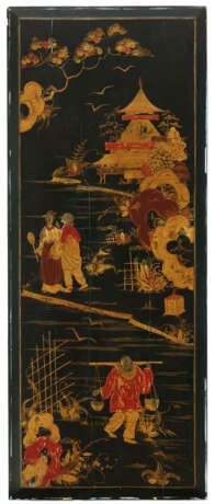 A SUITE OF TWENTY-SEVEN ENGLISH JAPANNED PANELS AND A CHIMNEY-PIECE - photo 10