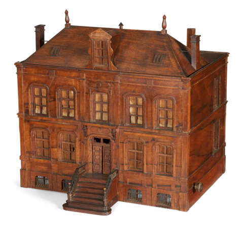 AN ENGLISH WALNUT MODEL OF A HOUSE - Foto 1