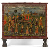 AN INDIAN IRON-MOUNTED PAINTED PADOUK CHEST - Foto 6