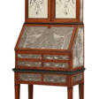 A DUTCH ENGRAVED GLASS-MOUNTED EBONY AND TULIPWOOD BUREAU CABINET - Auktionspreise