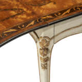 A GEORGE III SATINWOOD AND MARQUETRY WHITE-PAINTED AND PARCEL-GILT PEMBROKE TABLE - photo 6