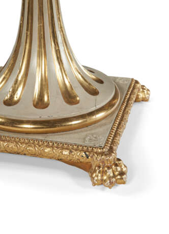 A PAIR OF WILLIAM IV CREAM-PAINTED, COMPOSITION, AND PARCEL-GILT SIDE TABLES - photo 4