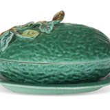 A CHINESE EXPORT PORCELAIN GREEN MELON TUREEN, COVER AND STAND - photo 5
