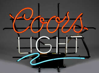 Vintage Leuchtreklame "Coors Light"
