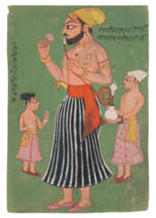 MAHARAJA ANAND SINGH AND HIS SON PRINCE DALEH SINGH