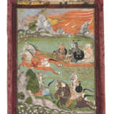KRISHNA RIDES TO BATTLE ACCOMPANIED BY RAO RAM SINGH I OF KOTA (R. 1696-1707) - photo 1