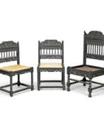 Exportation indienne. THREE ANGLO-INDIAN CHAIRS
