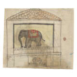 A DOUBLE-SIDED STUDY OF ELEPHANTS AND TWO PAINTINGS OF SALUKIS - фото 2