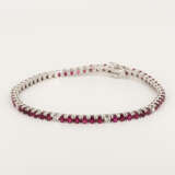 Ruby-Diamond-Bracelet - photo 1