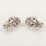 Sapphire Diamond Ear Studs - photo 3