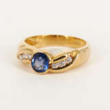 Sapphire Diamond Ring - Foto 1