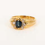 Sapphire-Diamond-Ring - photo 1