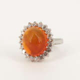 Fire Opal Diamond Ring - Foto 1