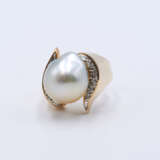 Mixed Lot: Pearl-Diamond-Ring and Pendant - photo 2