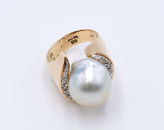 Mixed Lot: Pearl-Diamond-Ring and Pendant - фото 6