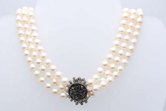 Gemstone-Pearl-Diamond-Necklace - photo 2