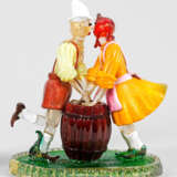 Glasskulptur eines tanzenden Südtiroler Bauernpaares - photo 1