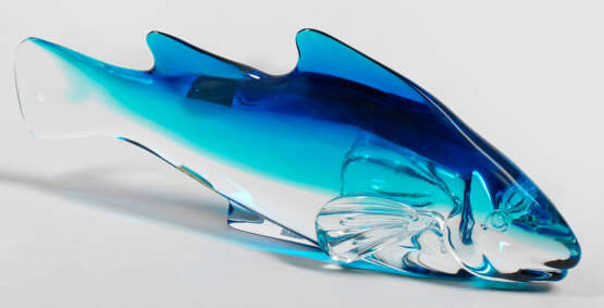 Moderne Glasskulptur eines Fisches von Alfredo Barbini - фото 1