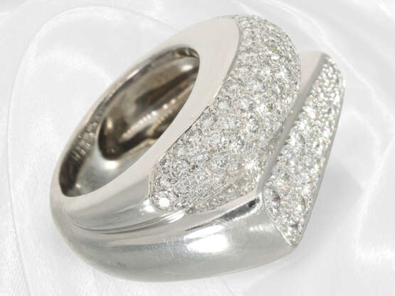 Ring: Ausgefallener, kreativ gearbeiteter Brillant/Designer-Ring der Marke Fred Paris, "Success" ca. 2ct, Handarbeit - photo 2