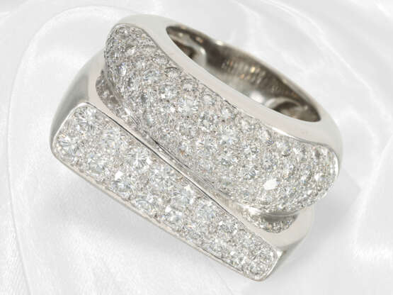 Ring: Ausgefallener, kreativ gearbeiteter Brillant/Designer-Ring der Marke Fred Paris, "Success" ca. 2ct, Handarbeit - photo 4