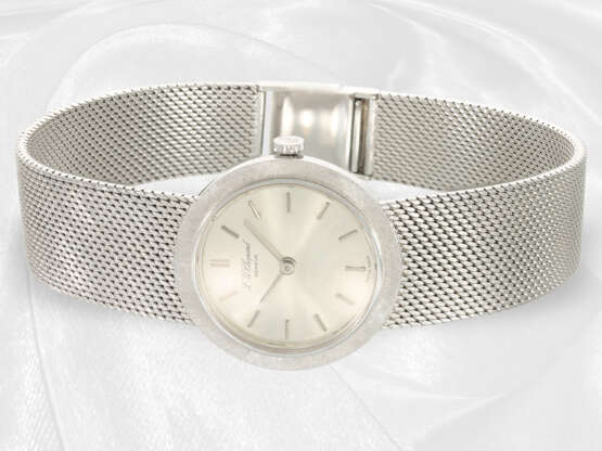 Armbanduhr: feine, weißgoldene vintage Damenuhr von Chopard, Handaufzug, 18K Weißgold - фото 3