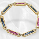 Ring/Armband: äußerst ausgefallene Designer-Goldschmiedearbeit mit Diamanten, Rubinen und Saphiren besetzt - photo 2