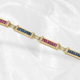 Ring/Armband: äußerst ausgefallene Designer-Goldschmiedearbeit mit Diamanten, Rubinen und Saphiren besetzt - Foto 3