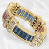 Ring/Armband: äußerst ausgefallene Designer-Goldschmiedearbeit mit Diamanten, Rubinen und Saphiren besetzt - photo 5