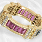 Ring/Armband: äußerst ausgefallene Designer-Goldschmiedearbeit mit Diamanten, Rubinen und Saphiren besetzt - photo 6