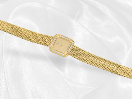 Armbanduhr: exquisite goldene Chopard Damenuhr mit Diamantlünette, Ref. 5119, 1980er-Jahre - photo 2