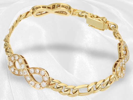 Armband: hochwertiges Goldschmiedearmband mit Brillantbesatz, aktuelles Wertgutachten 11.850€ - Foto 1