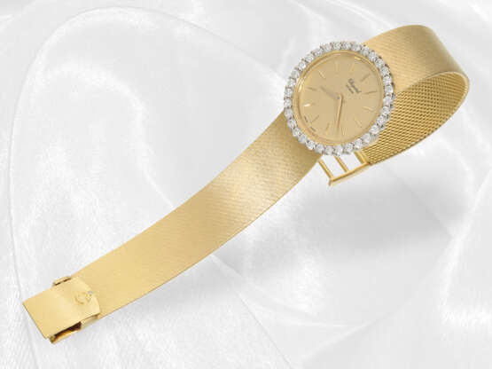 Hochwertige, ehemals teure vintage Armbanduhr von Chopard, besetzt mit Brillanten ca. 1 ct, 18K Gold - photo 2