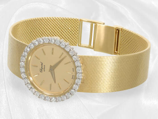 Hochwertige, ehemals teure vintage Armbanduhr von Chopard, besetzt mit Brillanten ca. 1 ct, 18K Gold - Foto 3