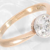 Ring: Antiker Diamant-Goldschmiedering, Altschliff-Diamant von ca. 1ct - photo 2