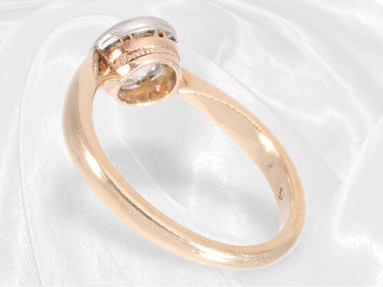 Ring: Antiker Diamant-Goldschmiedering, Altschliff-Diamant von ca. 1ct - photo 4