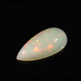 Opal: Schöner Opal-Cabochon in Tropfenform und mit tollem Farbspiel , ca. 20,5ct - Foto 1